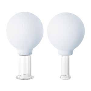 Zoë Ayla Facial Cupping Set 2 Pcs Massage Therapy Kit Improve Skin, Sculpt, Tone